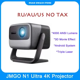 JMGO N1 Ultra Üçlü Lazer 4K Projektör 3D Android 11 Sistem 4000ansi Lumens Beamer Proeyektör Ev Sineması için