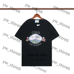 Casa Blanca T Shirts Novo estilo Homens Casablanc T Camisetas Designer Casablanc T-shirt Causal Bushable Letter Printing Roupos 30e6