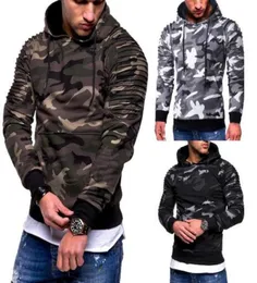 Men039s Training Exercise Sweater Camouflage Pullovers Gym Fitness Man Running Sweaters Pocket Hooded Sweatshirts Outdoor Hoodi6560188
