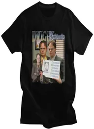 재미있는 Dwight Schrute Homage T 셔츠 남자 짧은 슬리브 순수면 티셔츠 TV 쇼 우리 사무실 Michael Scott Tee Fashion Tshirt 21784131