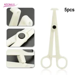 5pcsset Plastikkörper Piercing -Werkzeuge Zange Ohrlippen Navel Nasenzunge Septum Straftps Klemme Zipfelwerkzeug für Tattoo Body Jewelry7607411