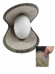 whole Brand New Ballzee Pocker Golf Ball Cleaner Terry Lined Plastic Wet Inside Dry in Pocket Grey6144430