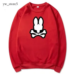 Психологическая кролика Fun Fun Rabbit Printies Cotton Cotton Bad Bunny с капюшоном фиолетового капюшона спортивные толстовины мужчины пустынь Psyco Bunny Hoodie 1839