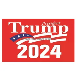 Banner Flags 3X5Ft 90X150Cm Donald Trump 2024 Flag 10 Styles Keep America Again Polyester Decor For President Usa Drop Delivery Home Dhcev