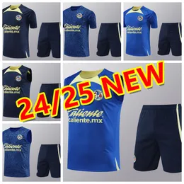 2024 2025 Liga Mx Club America Soccer Froneys R.Martinez Giovani Training Vest 24 25 футбольные мужчины TruckSuite тренировочная рубашка рубашка рубашка рубашки в окле