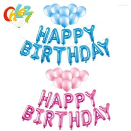 Party Decoration 21 PCS Letters Happy Birthday Foil Balloons Kids Alfabet Air Baby Shower Supplies