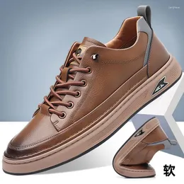 Casual Shoes Leather Men's Genuine Trend Board Sapato Masculino De Couro Zapatos Para Hombre Schuhen Herren