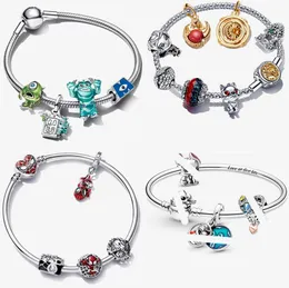 925 Jóias de designer de prata para mulheres Pleda de busca de férias Spranha Pingente Diy Fit Pandoras Desenidade Lilos Stitchs Charm Bracelet