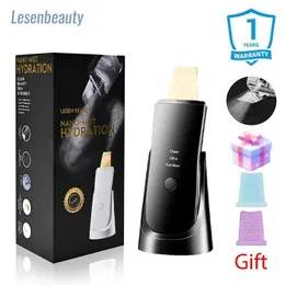 Home Beauty Instrument 24K Ultrasonic Cleaning Facial Scrubber Peleling Removal Resvel Black Ruad and Enhancement Teauty for Skin Care Q240508