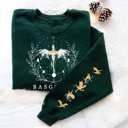 Felpa con cappuccio da donna Felpate della quarta ala Pullover Women Basgiath War College Crewneck Sweatshirt Dragon Knight Street Abbigliamento con cappuccio Fantasy Re