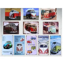 2021 VINTAGE Home Decor Brand Car Bus Combi Wagon Signs Metal Signs Paint Poster Garage Pub Bar Room Tin Plate Metal Plaque 4602179