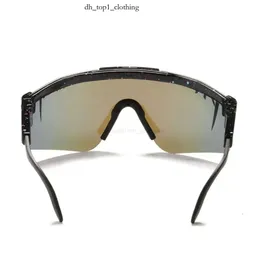 Pit vipers okulary przeciwsłoneczne nowe wysokiej jakości duże okulary przeciwsłoneczne spolaryzowane lustrzane czerwone soczewki TR90 RAME UV400 Protection mężczyzn Sport WIH Case Pit Sun Sunglasses 732