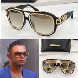 GM Sechs Mode -Sonnenbrille mit UV -Schutz für Männer Vintage Plank Rechteck Rahmen Beliebte Top -Qualität Case Classic Sunglasse 2315