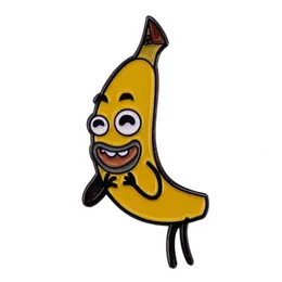 Desenho animado engraçado bananeira de esmalte de banana broches para roupas anime lapela pins malditos crachás decoração de jóias crianças para presentes