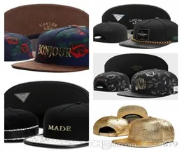 Бейсбольные шляпы 2019 года Toucas Gorros Металлический ананас Bonjour Made Hronic God Play Gold Leather Snapback Caps Hip Hop Me4776579
