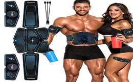 EMS Abdominal Belt Elektrostimulering ABS Muscle Stimulator Hip Muscular Trainer Toner Hem Gym Fitness Equipment Women Men6986711