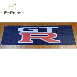 الملحقات 130GSM 150D Material Japan GTR CAR BANNER 1.5ft*5ft (45*150cm) حجم العلم المنزلي في الهواء الطلق ديكور yhx087