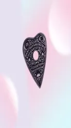 Ouija Ruh Board Mystic Oracle Planchette Cadılar Bayramı Seance Kafatası Güneş Ay Spooky büyülü yaka pimi cadı pagan broş4638903