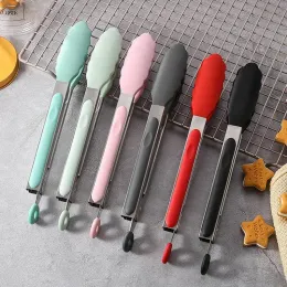 Food Grade Silicone Food Tong Creative Non-Slip Silicone Bread Tong Serving Tong Kitchen Tools BBQ Tools Accessories
