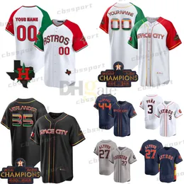 2024 Mexiko Astros 27 Altuve Baseball Jersey 44 Alvarez 3 Jeremy Pena Houston 35 Justin Verlander 2 Alex Bregmanframber Valdez 71 Hader Jeff Bagwell Bryan Jose Abreu