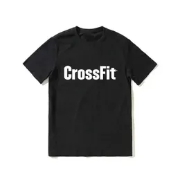 Męskie koszulki 2024 Summer New Crossfit ogłosił najbardziej odpowiedni męski czarny krótki koszulka Strt Strt Tshirt Pojedynczy przedmiot na sprzedaż Y240509