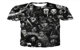 Summer Style أحدث أزياء Menswomens Freddy Jason Kyraters أفلام الرعب مضحك 3D طباعة tshirt XDX039232536