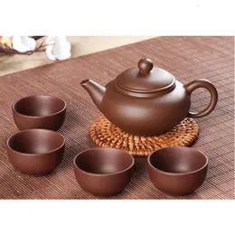 Przyjazd fioletowy czajnik gliny 100 ml yixing porcelanowy kung fu herbatę Zestaw doniczki czajni