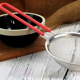 Stainless Steel 2 Layer 30 Fine Mesh Strainer Kitchen Flour Handheld Screen Mesh Flour Sieve Oil Colander Kitchen Tools