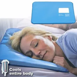 Partihandel- Summer Massager Therapy Insert Chillow Pad Mat Muscle Relief Cooling Gel Pillow Hot Sale 276J