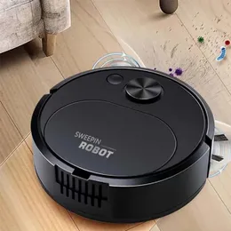 3 em 1 Smart Sweeping Robot Home Mini Sweeper e aspirador de pó sem fio Robôs para uso 240506