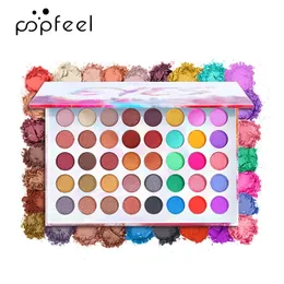 Popfeel Color Studio Палитра теней для век Высоко пигментированные 40 оттенков Мато и мерцание.