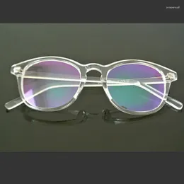 サングラスフレーム賭け韓国スタイルのファッション眼鏡男性のためのクリアレンズ楕円形のメガネ女性光学