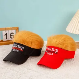 Baseball With Hair Caps USA 2024 Trump Hats