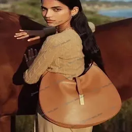 RL ID-kollektion axelväskor ponny lyxdesigner handväskor kvinnor som motsvarar dubbelfacket sadel silhourtte flexibel bunden mocka 223k