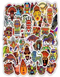 50 PCs wasserdichte ethnische Tiere Aufkleber Spielzeug für Kinder Doodle Tribal Totem -Abziehbilder für DIY -Laptop -Telefonbike -Spielzeuggeschenke für K6074241