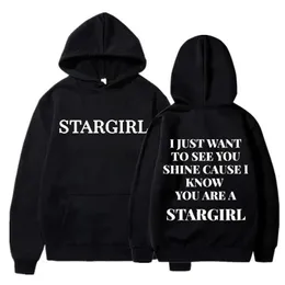 Erkek Hoodies Sweatshirts 2024 Şarkıcı Merch Stargirl Interlude Mektuplar Baskı Hoodies Erkek Kadın Hip Hop Uzun Slve Hoody Pullover Strtwear T240507