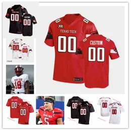 Anpassad TTU Texas Tech Football Jersey Zach Thomos E J Holub Dave Parks Gabe Rivera Bam Morris Henry Colombi Eric Monroe Erik Ezukanma 190n