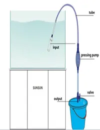 Aquariumreinigungswerkzeuge Fischversorgungen Tanks Wasser semiautomatischer Filterpumpentankkäfler 20pcs 2822694