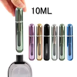Atomizzatore di profumo da 10/8/5 ml Contenitore liquido portatile per cosmetici in viaggio mini bottiglia a spruzzo in alluminio alcolico vuoto