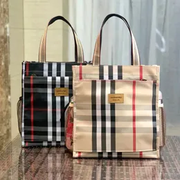 Checked Handtaschenakte Bag Damenmode gehen kleine Handtasche langlebige Handtasche mit großer Kapazität aus