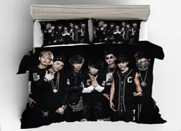 BTS N03 Koreansk kändis Drop 3D -sängkläder Set queen size Däcke Cover Set Comporter Cover Set Bedclothes Home Room Textiles32411419565122
