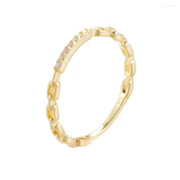 Anelli a grappolo Anello di infinito in stile hip hop anello 925 Sterling Silver Party Wedding Girls Gold Women Gold