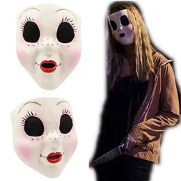Parti Maskeleri Stranger Night Hunter Maskesi Altın Yarış Rolü Kask Halloween Terror Katil Kostüm Props Q240508