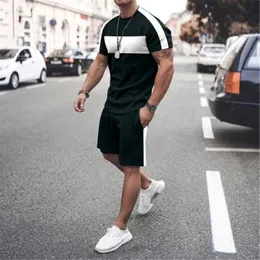 Traccetti da uomo Summer Tracksuits Tracksuits Fashion Stamping Shorts Sve Sve Sve Sve-shirt pantaloni casual Trend T-shirt O-Neck Mens Set a 2 pezzi Y240508