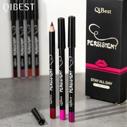 Qi 12 Colors عالي الجودة Lip Lip Pencil Makeup Lipliner Lipliner مجموعة ساحرة Lip Lip Contouring Cosmetics 240506