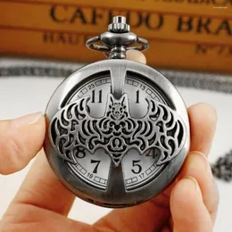 Pocket Watches Creative Design Hollow Quartz Watch Herren Halskette Cooles Mode Anhänger Geschenk