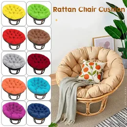 Swing Hang Corge Seat Cushion Thicken Soft Egg Chair Pad Garden Fåtölj Kudde Utomhus Patio Rattan Chair Round Cushion 240508