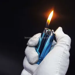 YM Plastic Ierable Open Flame Lighter Creative Personality Wine Bottle Shape Lighter Wholesale