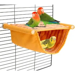 Fashion Pet Bird Parrot Cages Warm Hammock Hut Tent Bed Hanging Cave for Sleeping and Hatching Pet Hanging Hammock for Parrot
