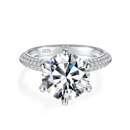 Anello Personalizzato Big Bling Iced Out – Lettera Iniziale A-Z, Uomo Donna, Argento
